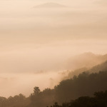 Image of mountains and fog